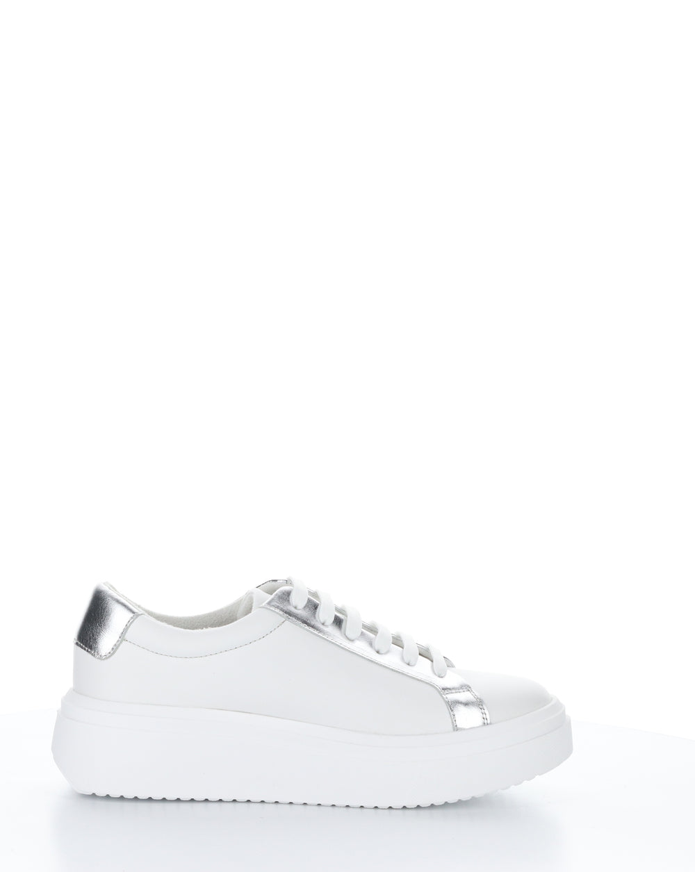 FUZI WHITE/SILVER Lace-up Shoes