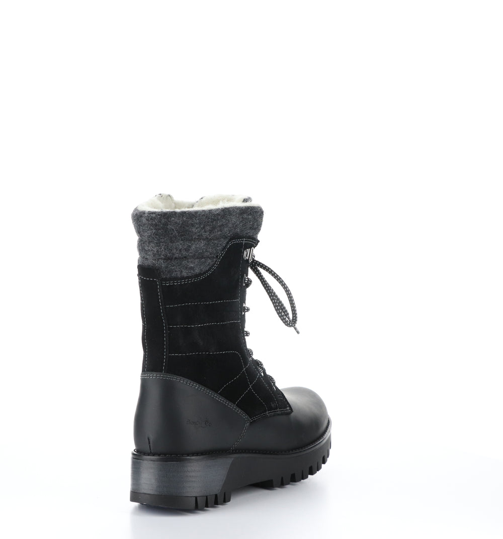 GALA PRIMA Black Zip Up Boots|GALA PRIMA Bottes avec Fermeture Zippée in Noir