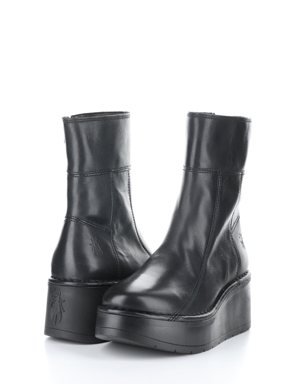 HANN248FLY 000 BLACK Round Toe Boots