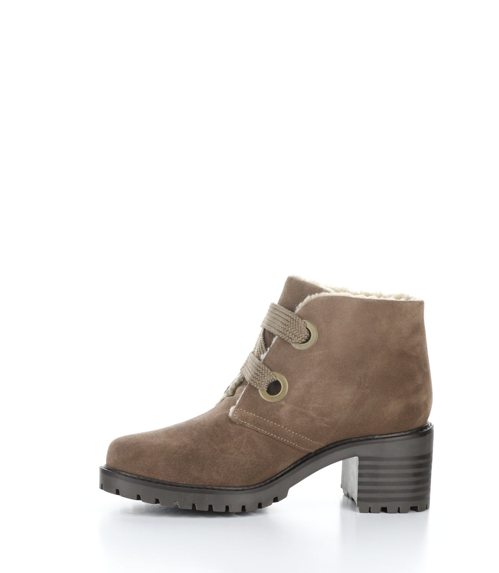 INDEX TAUPE Round Toe Boots