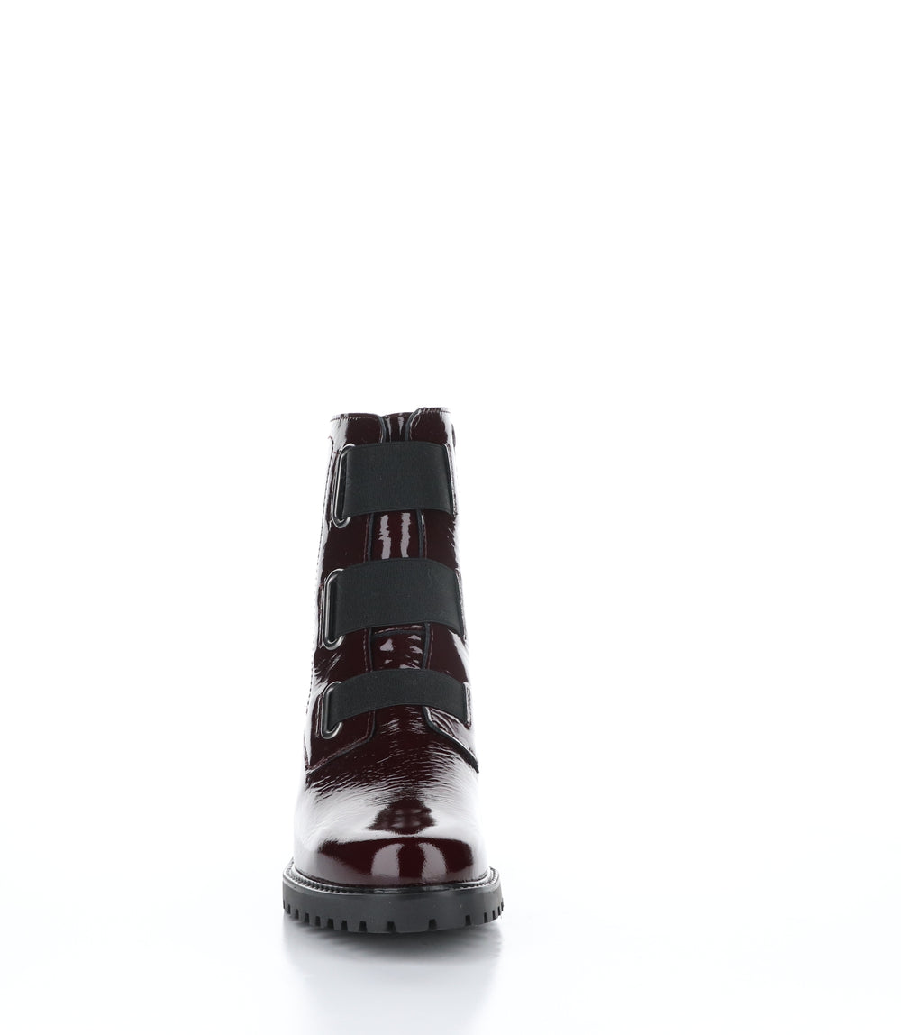 INDIE Bordo Zip Up Boots|INDIE Bottes avec Fermeture Zippée in Rouge