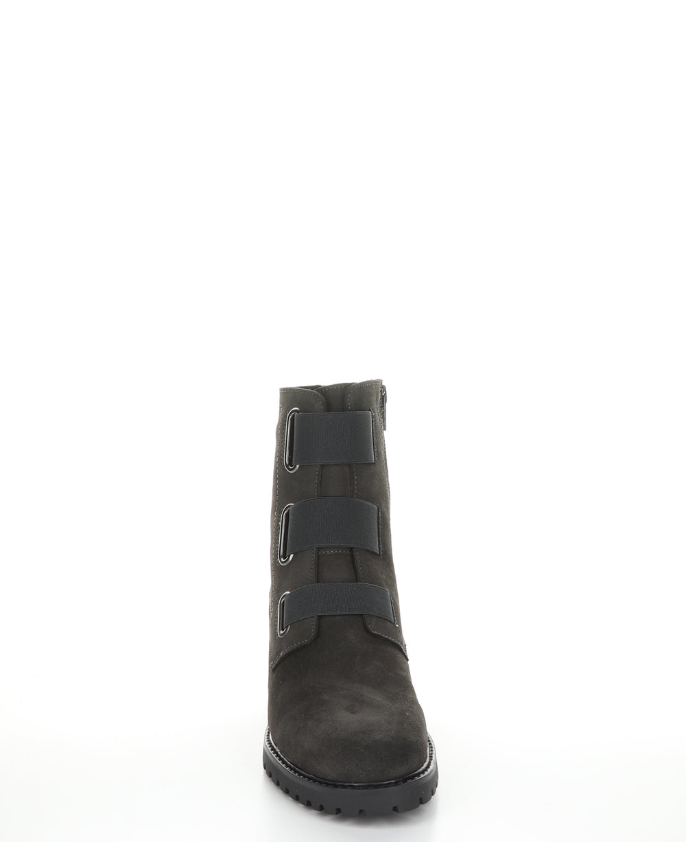 INDIE Grey Zip Up Boots|INDIE Bottes avec Fermeture Zippée in Gris