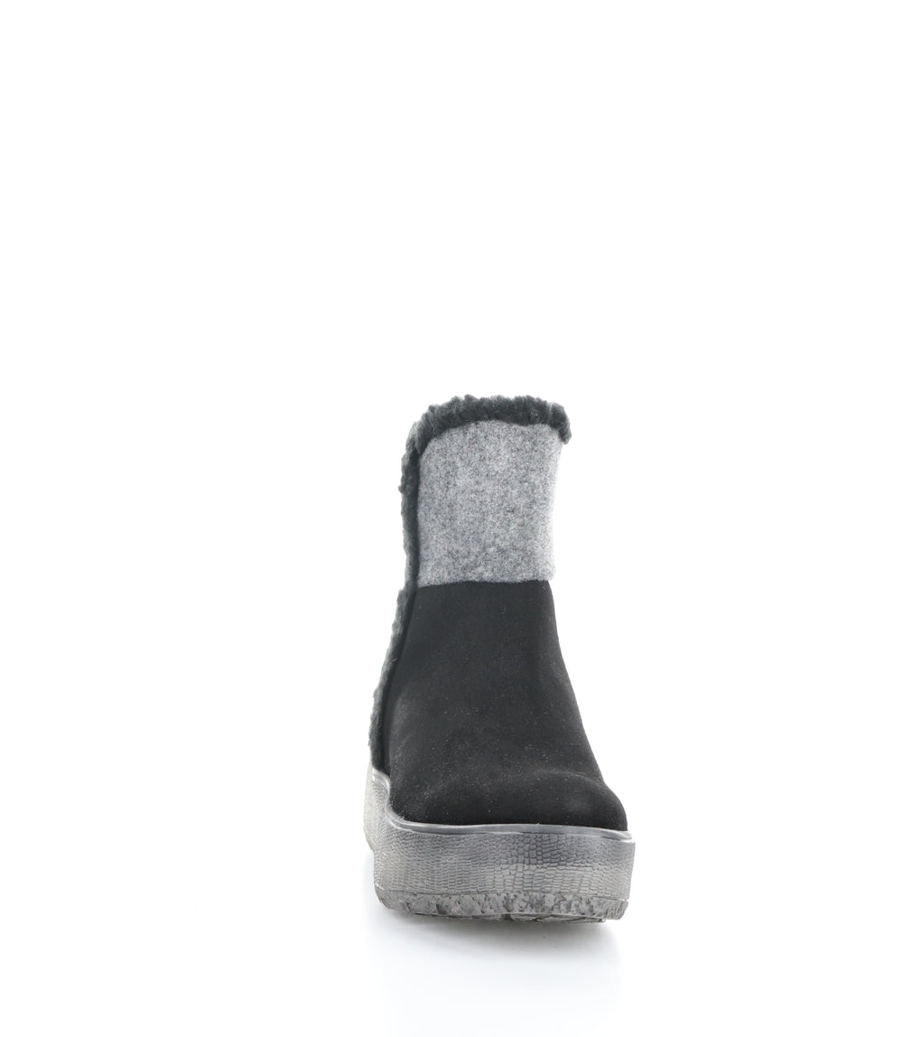 INTER BLACK/GREY Round Toe Boots