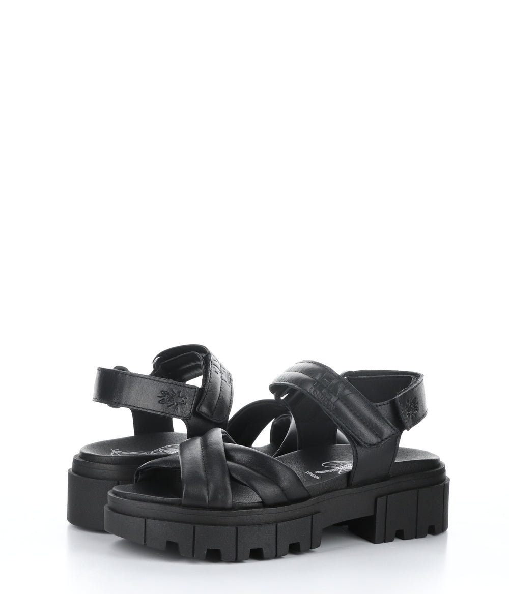 JADA854FLY 000 BLACK Velcro Sandals