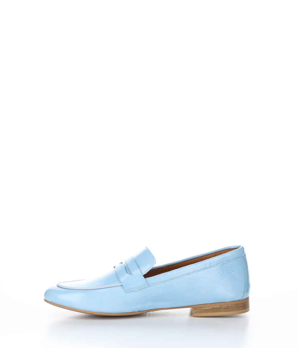 JENA BLUE Round Toe Shoes|JENA Chaussures à Bout Rond in Bleu