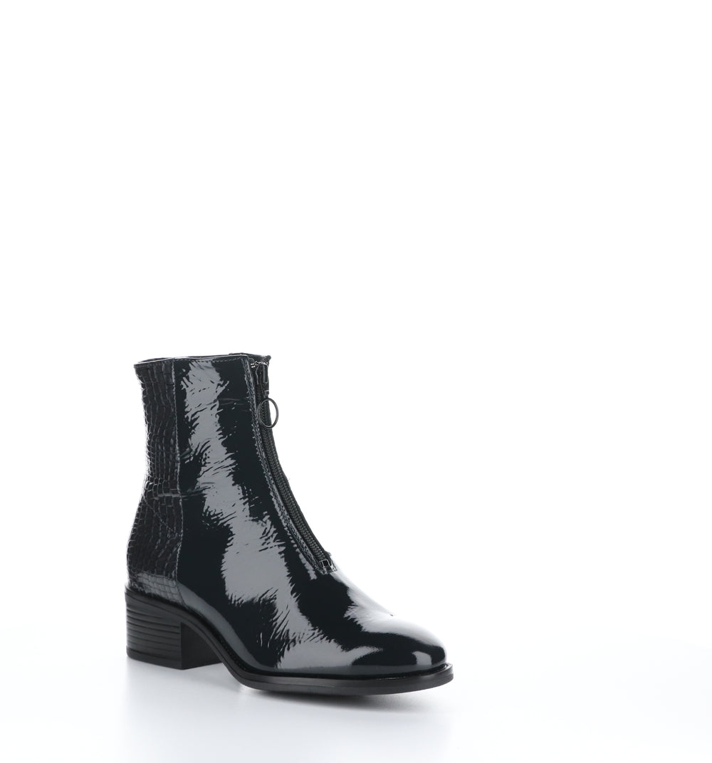 JORDON Grey/Anthracite Zip Up Ankle Boots|JORDON Bottines avec Fermeture Zippée in Gris