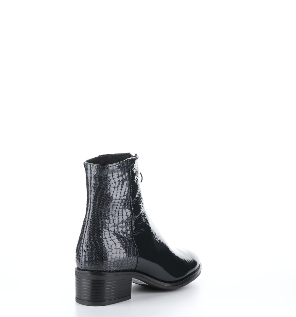 JORDON Grey/Anthracite Zip Up Ankle Boots|JORDON Bottines avec Fermeture Zippée in Gris