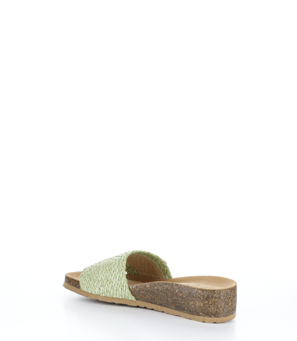 LACIE Sharp Green Round Toe Sandals|LACIE Sandales à Bout Rond in Vert