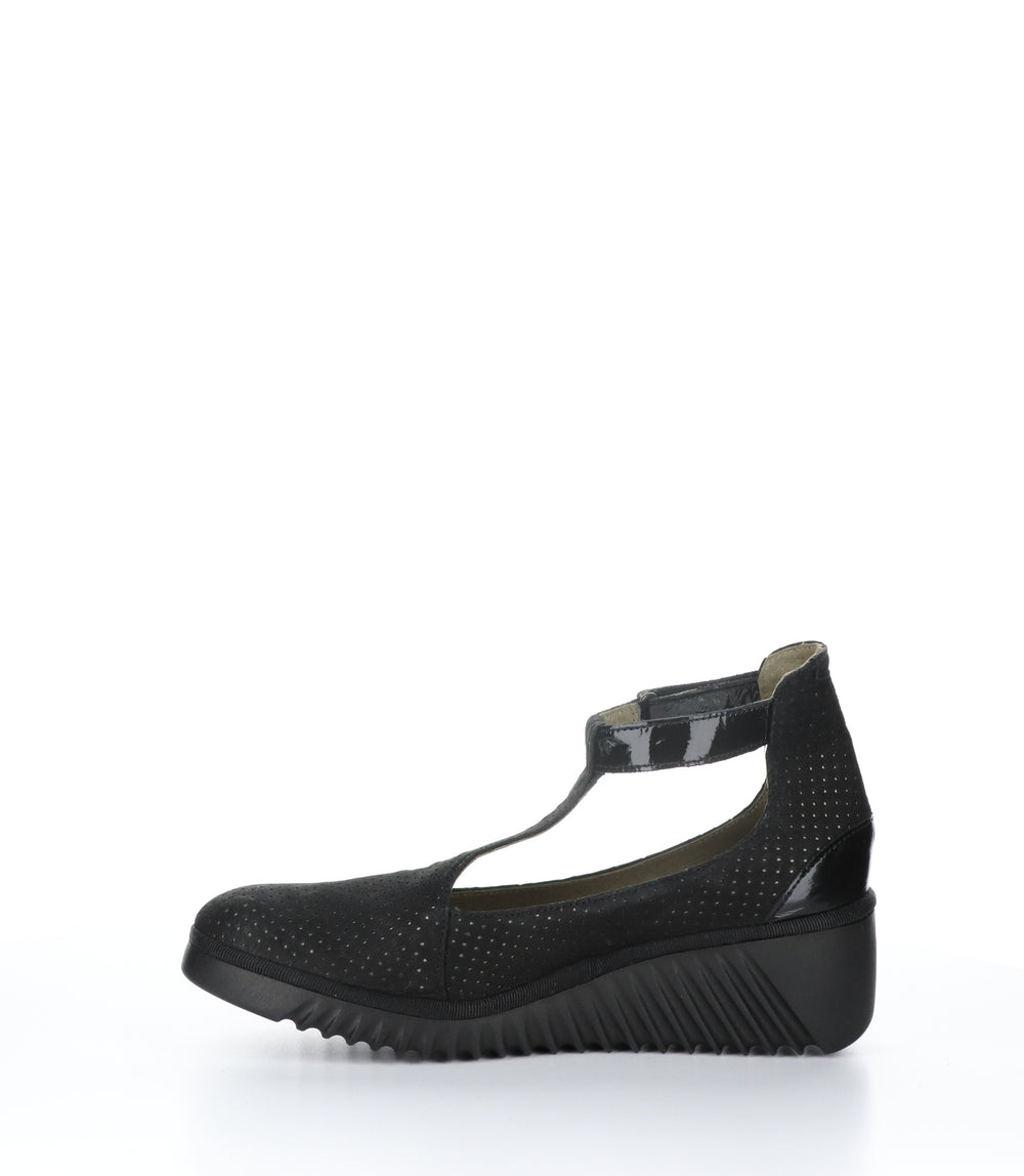 LEDA359FLY BLACK Wedge Shoes|LEDA359FLY Chaussures Compensés in Noir