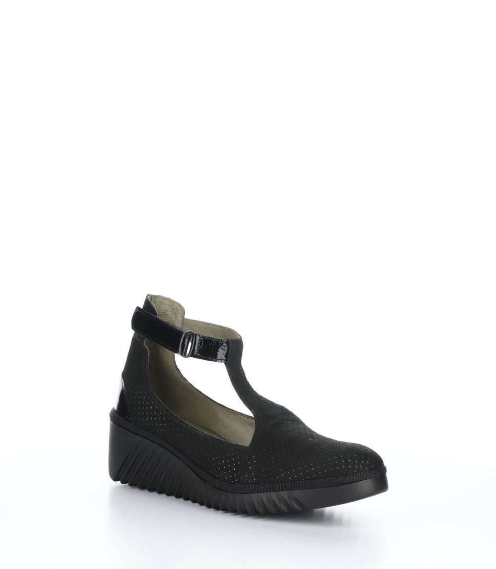 LEDA359FLY BLACK Wedge Shoes|LEDA359FLY Chaussures Compensés in Noir