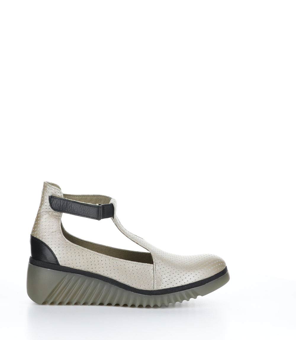 LEDA359FLY SILVER/BLACK Wedge Shoes|LEDA359FLY Chaussures Compensés in Argent