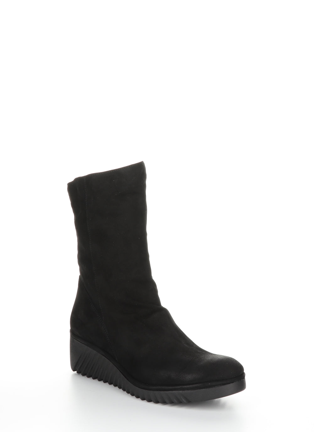 LEDE228FLY Black Zip Up Boots|LEDE228FLY Bottes avec Fermeture Zippée in Noir