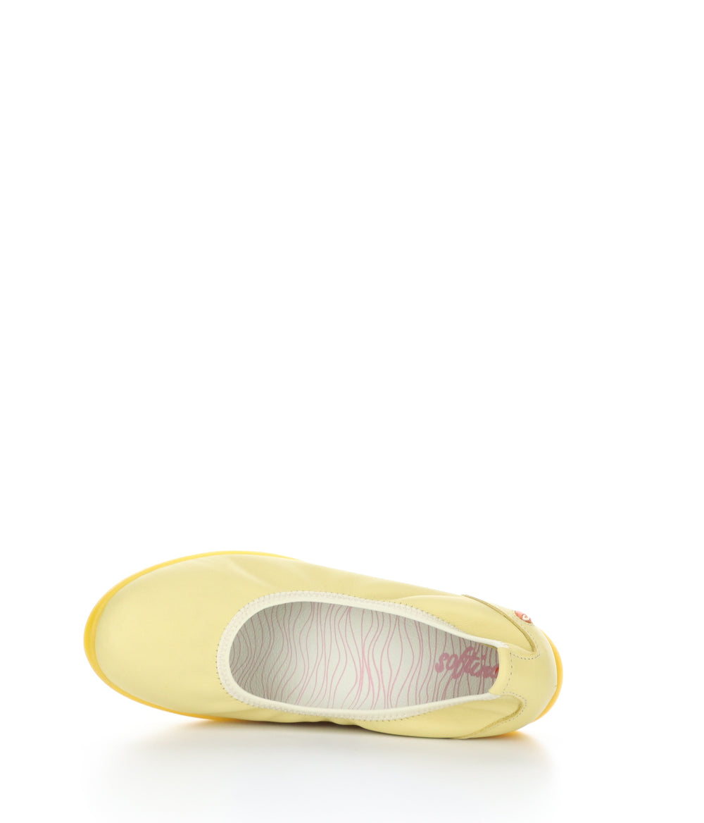 LETI646SOF LIGHT YELLOW Round Toe Shoes|LETI646SOF Chaussures à Bout Rond in Jaune
