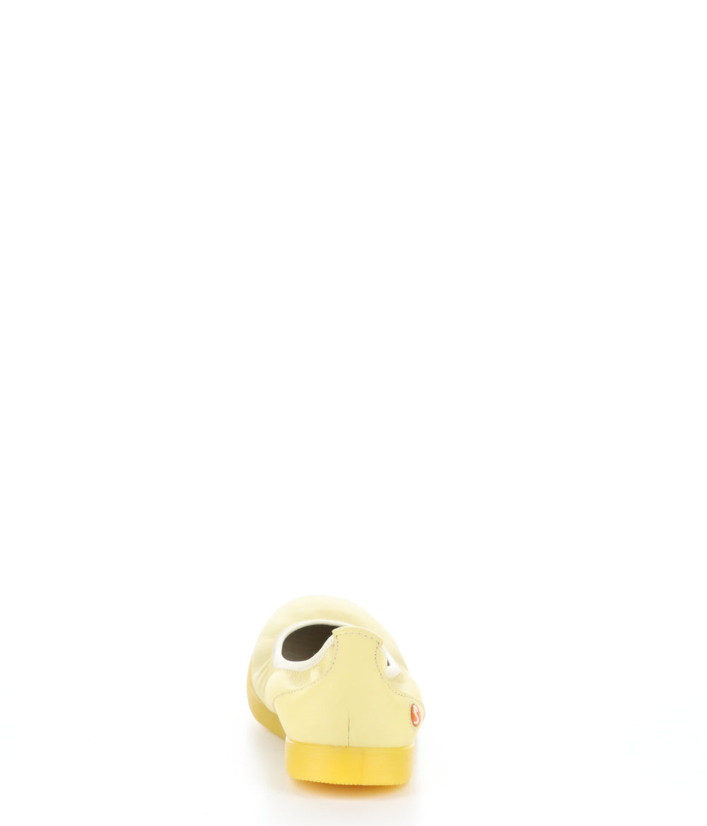 LETI646SOF LIGHT YELLOW Round Toe Shoes|LETI646SOF Chaussures à Bout Rond in Jaune