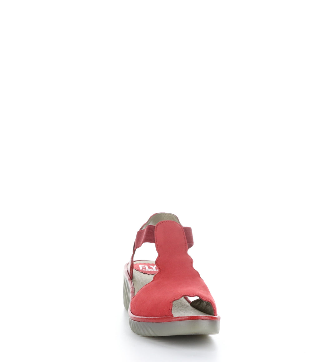 LINN384FLY LIPSTICK RED Round Toe Shoes|LINN384FLY Chaussures à Bout Rond in Rouge