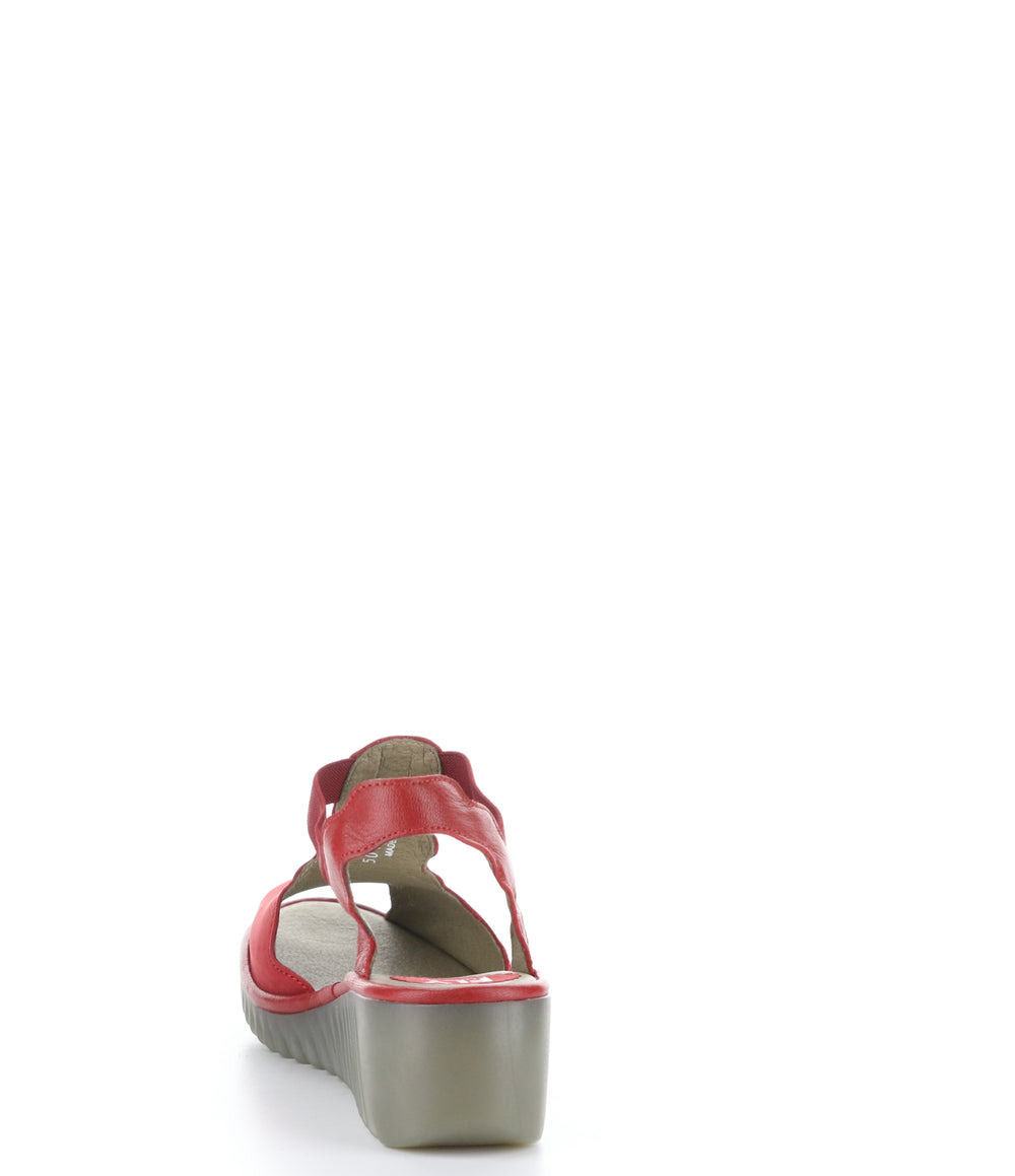 LINN384FLY LIPSTICK RED Round Toe Shoes|LINN384FLY Chaussures à Bout Rond in Rouge