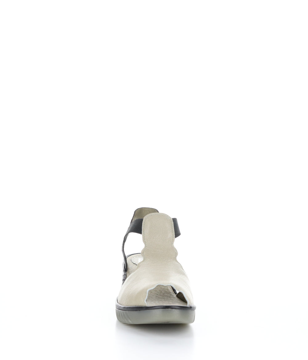 LINN384FLY SILVER/BLACK Round Toe Shoes|LINN384FLY Chaussures à Bout Rond in Argent