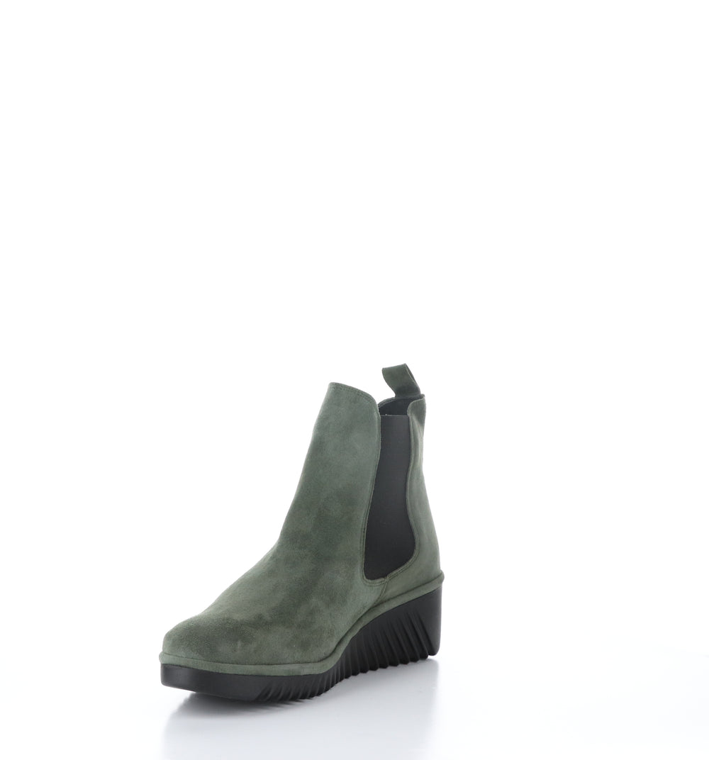 LITA229FLY Army Round Toe Ankle Boots|LITA229FLY Bottines à Bout Rond in Vert