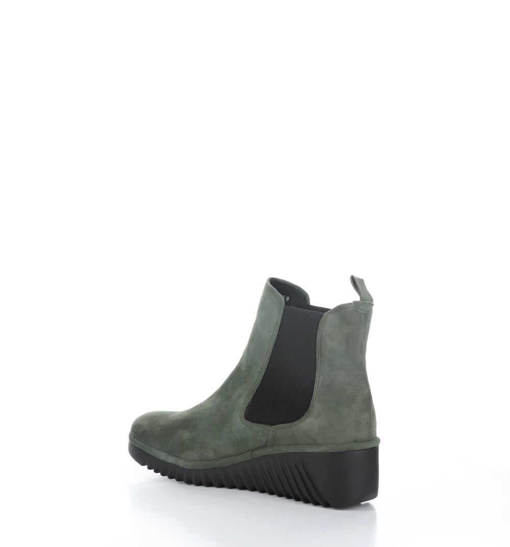 LITA229FLY Army Round Toe Ankle Boots|LITA229FLY Bottines à Bout Rond in Vert