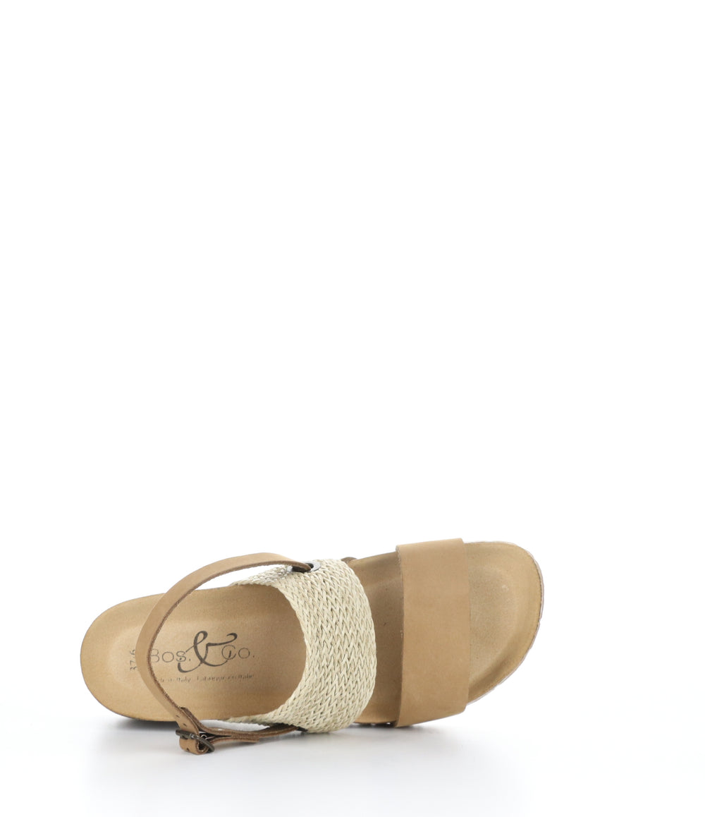 LOVO TORTORA Wedge Sandals|LOVO Sandales Compensées in Marron