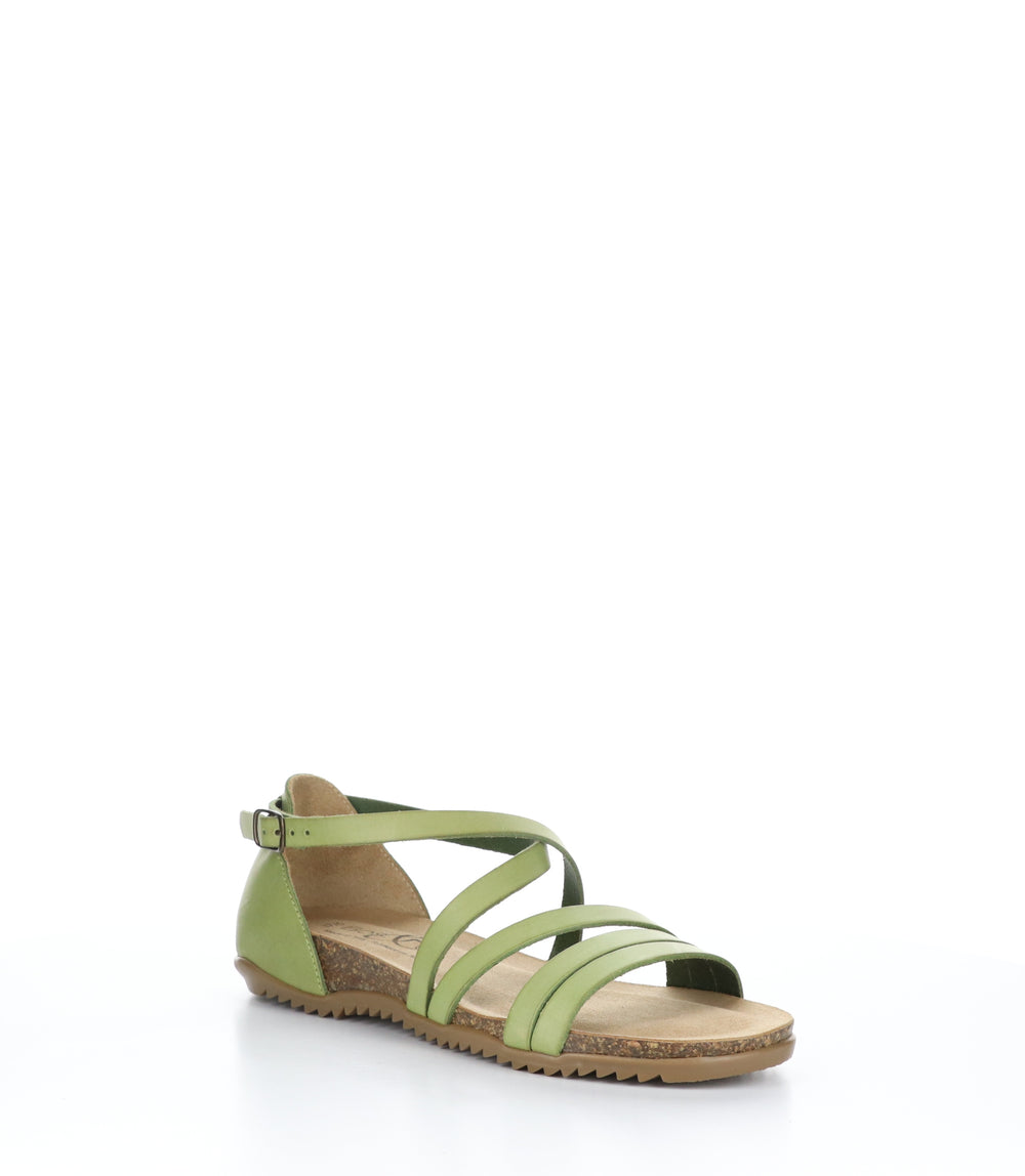 LUMIE Green Round Toe Sandals|LUMIE Sandales à Bout Rond in Vert