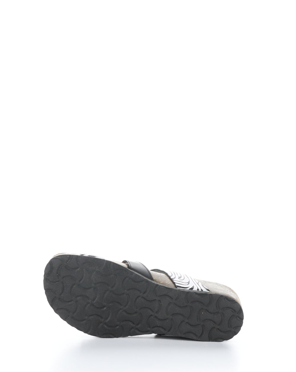 LUZZI BLACK/ZEBRA Slip-on Sandals