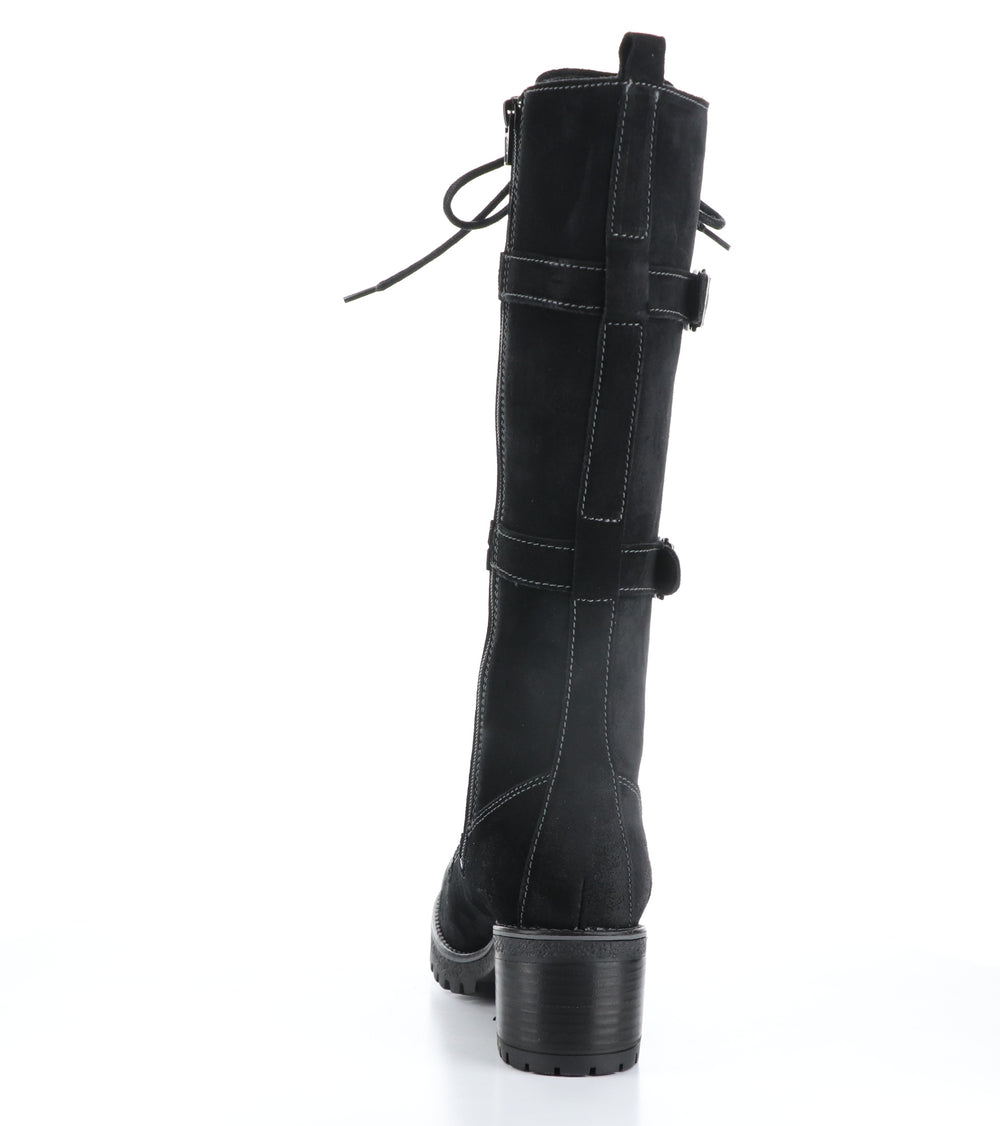 MACE Black Zip Up Boots|MACE Bottes avec Fermeture Zippée in Noir