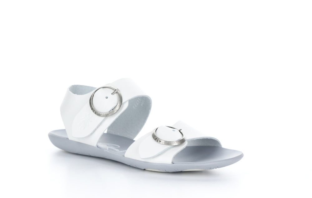 MASA757FLY Bridle Off White Buckle Sandals|MASA757FLY Sandales avec Boucle in Blanc