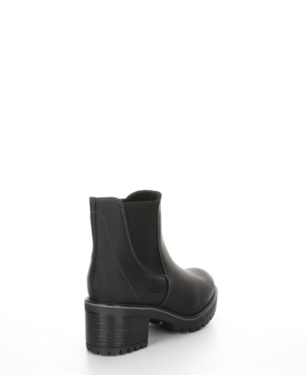 MASS Black Zip Up Ankle Boots|MASS Bottines avec Fermeture Zippée in Noir