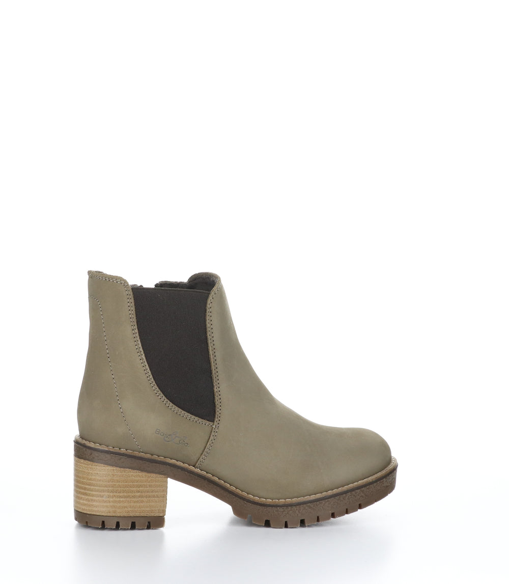 MASS Stone Zip Up Ankle Boots|MASS Bottines avec Fermeture Zippée in Gris