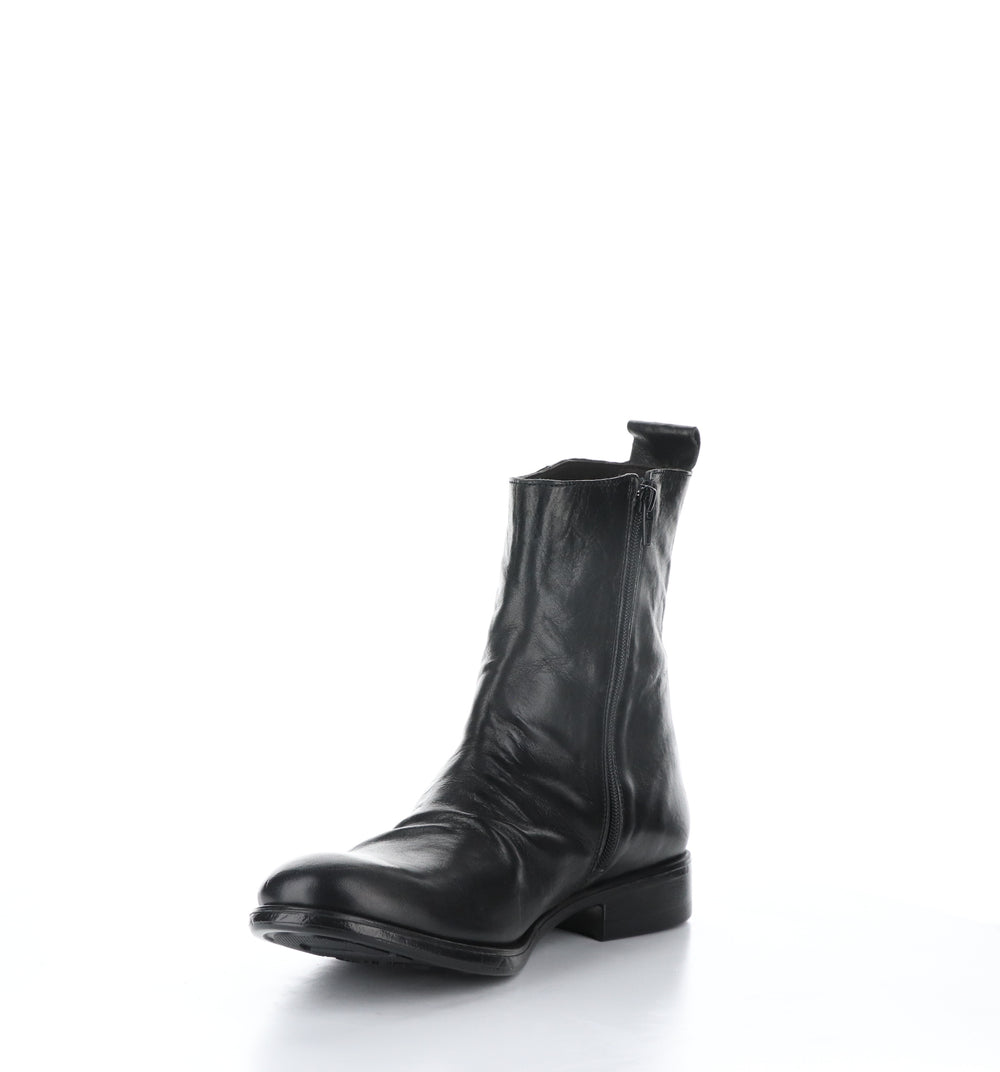 MELV797FLY Black Zip Up Boots|MELV797FLY Bottes avec Fermeture Zippée in Noir