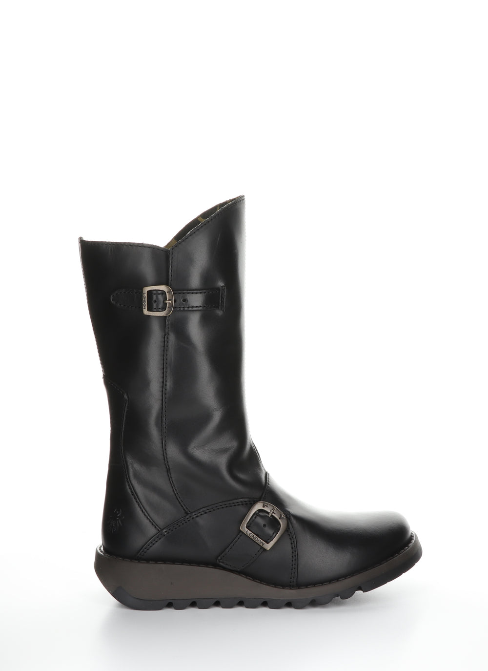 MES 2 BLACK Buckle Boots
