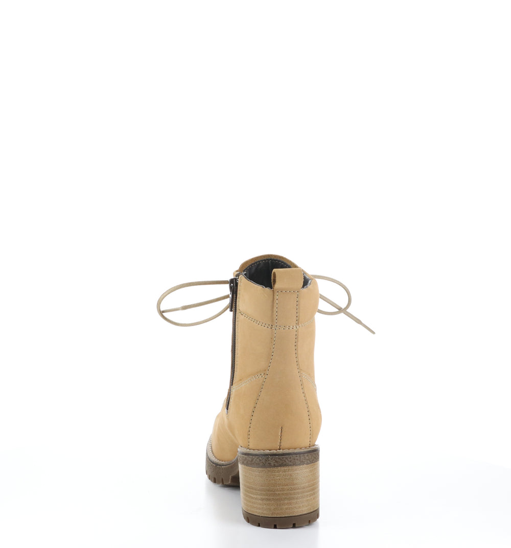 MOREL Corn Zip Up Ankle Boots|MOREL Bottines avec Fermeture Zippée in Jaune