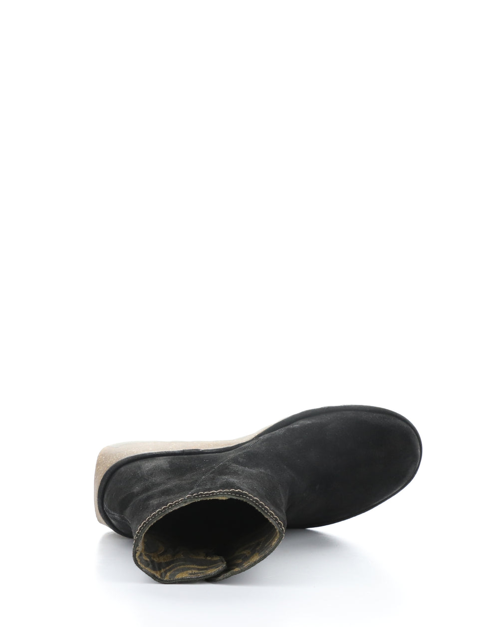 NELA407FLY 005 BLACK Round Toe Boots