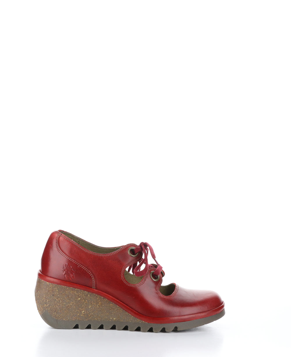NELY337FLY Red Round Toe Shoes|NELY337FLY Chaussures à Bout Rond in Rouge