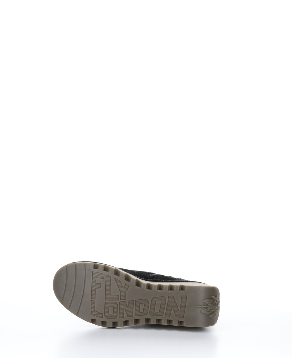 NERY336FLY Black Zip Up Ankle Boots|NERY336FLY Bottines avec Fermeture Zippée in Noir