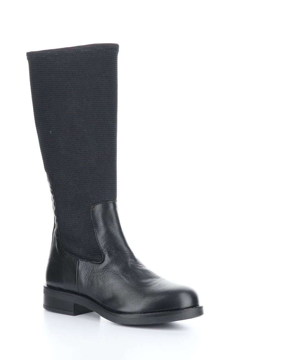 NOISE BLACK Round Toe Boots boscoca