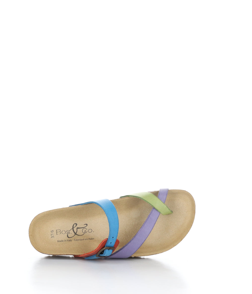 PARR MULTI RAINBOW Strappy Sandals