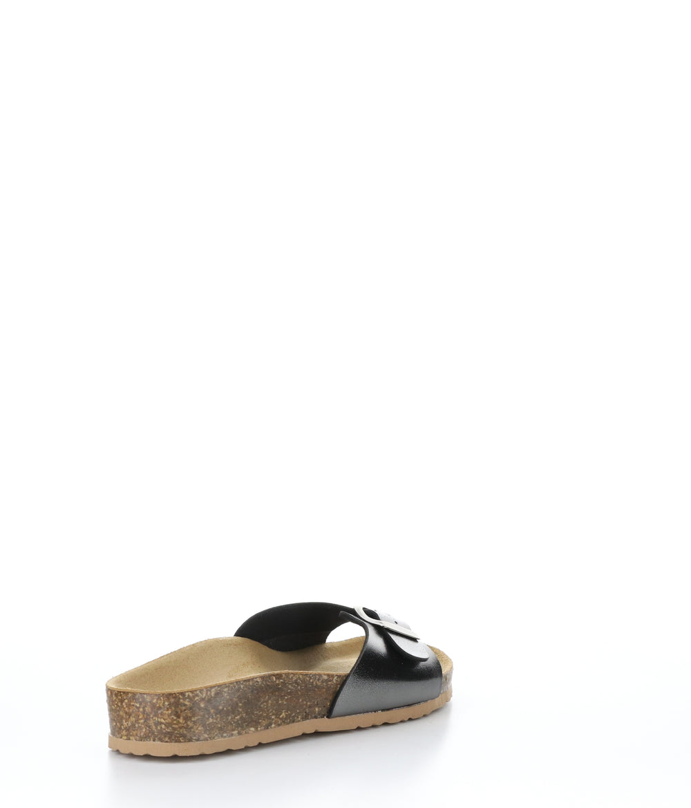 PAST PEWTER Buckle Sandals|PAST Sandales avec Boucle in Gris