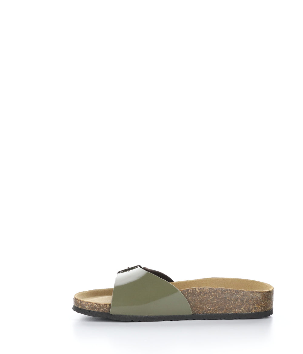 PAST MILITARY GREEN Buckle Sandals