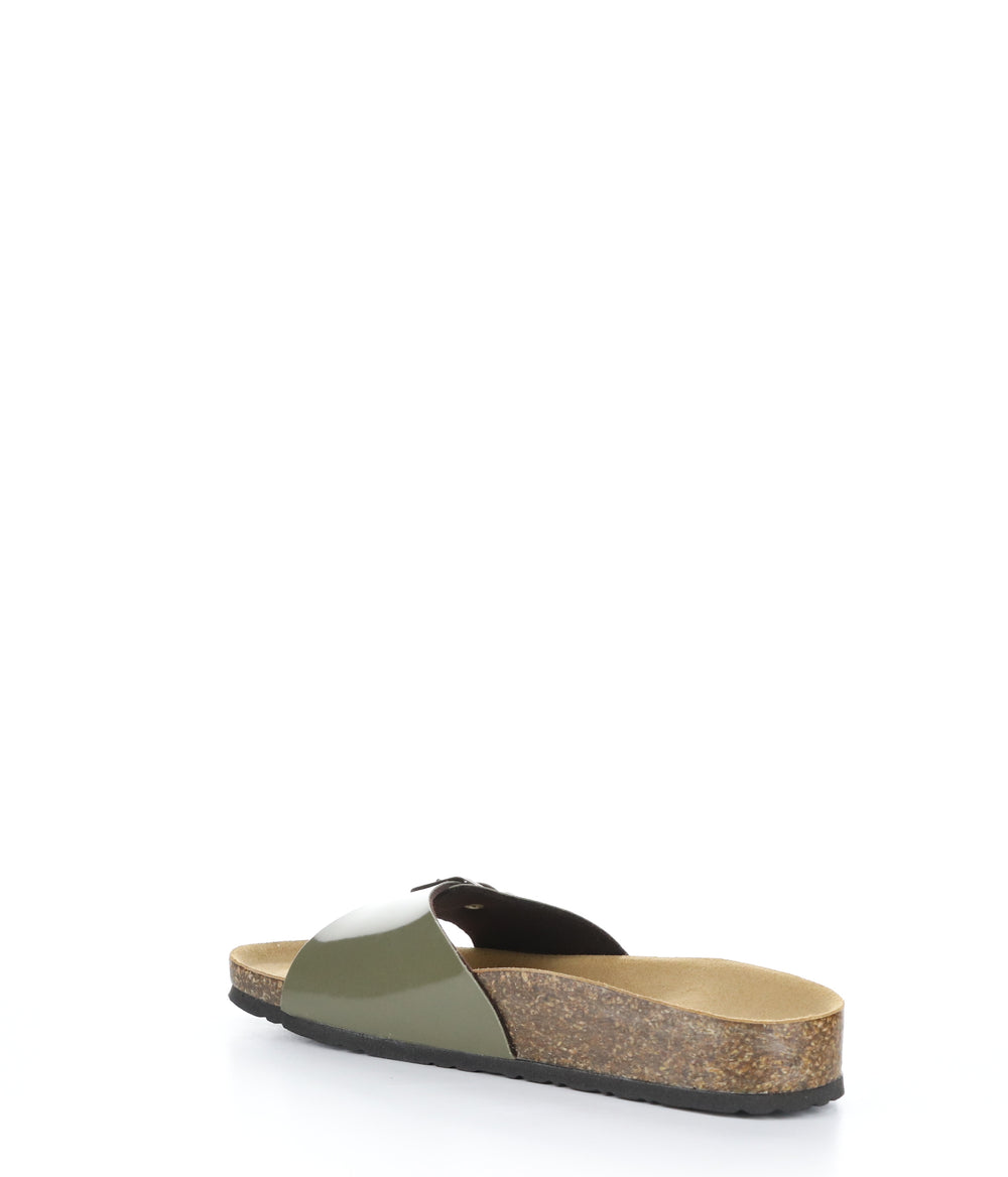 PAST MILITARY GREEN Buckle Sandals
