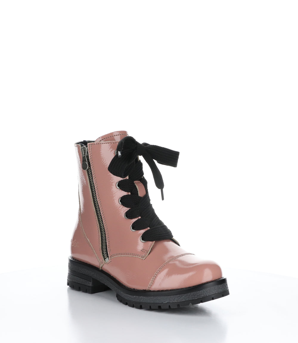 PAULIE Pink Zip Up Boots|PAULIE Bottes avec Fermeture Zippée in Rose