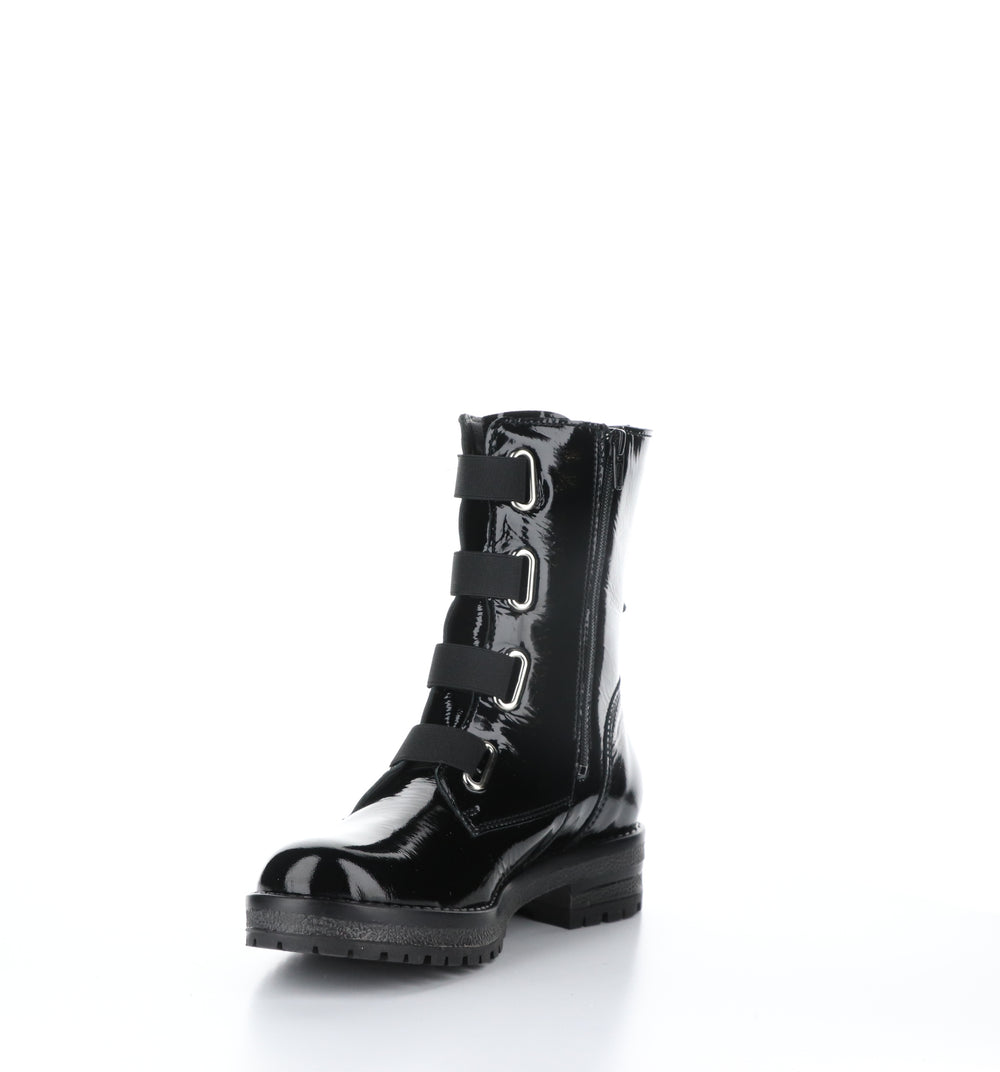 PAUSE Black Zip Up Boots|PAUSE Bottes avec Fermeture Zippée in Noir