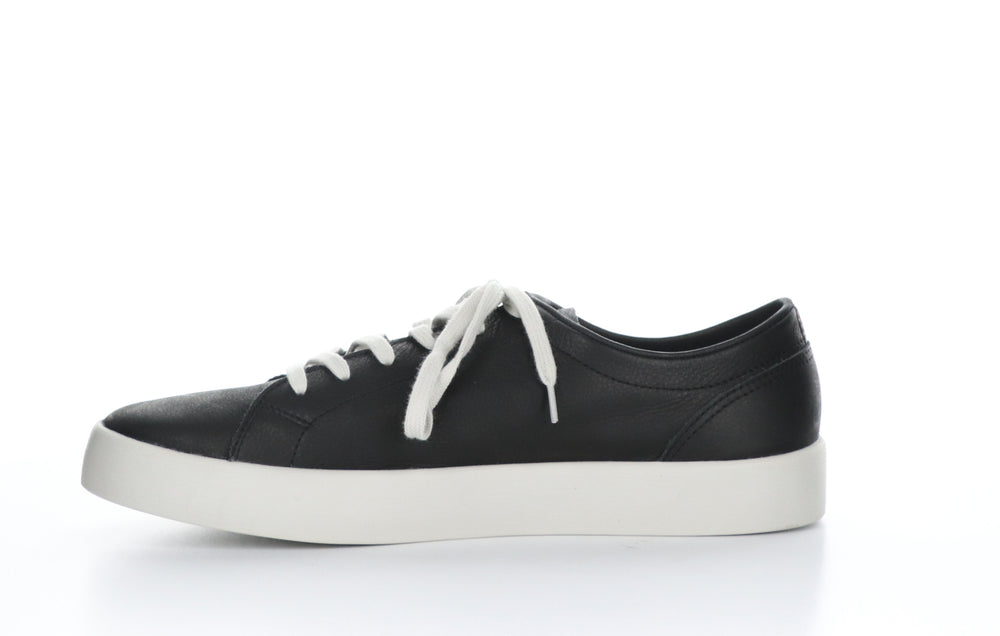 ROSS594SOF Smooth Black Lace-up Trainers|ROSS594SOF Baskets à Lacets in Noir