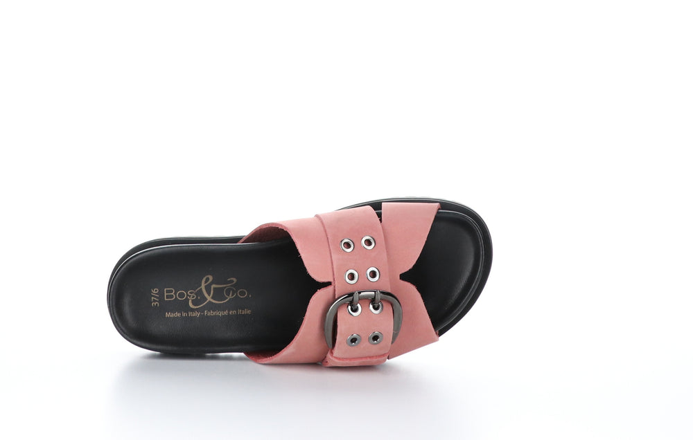 SALERNO Cammeo Pink Casual Slides|SALERNO Claquettes en Look Décontracté in Rose