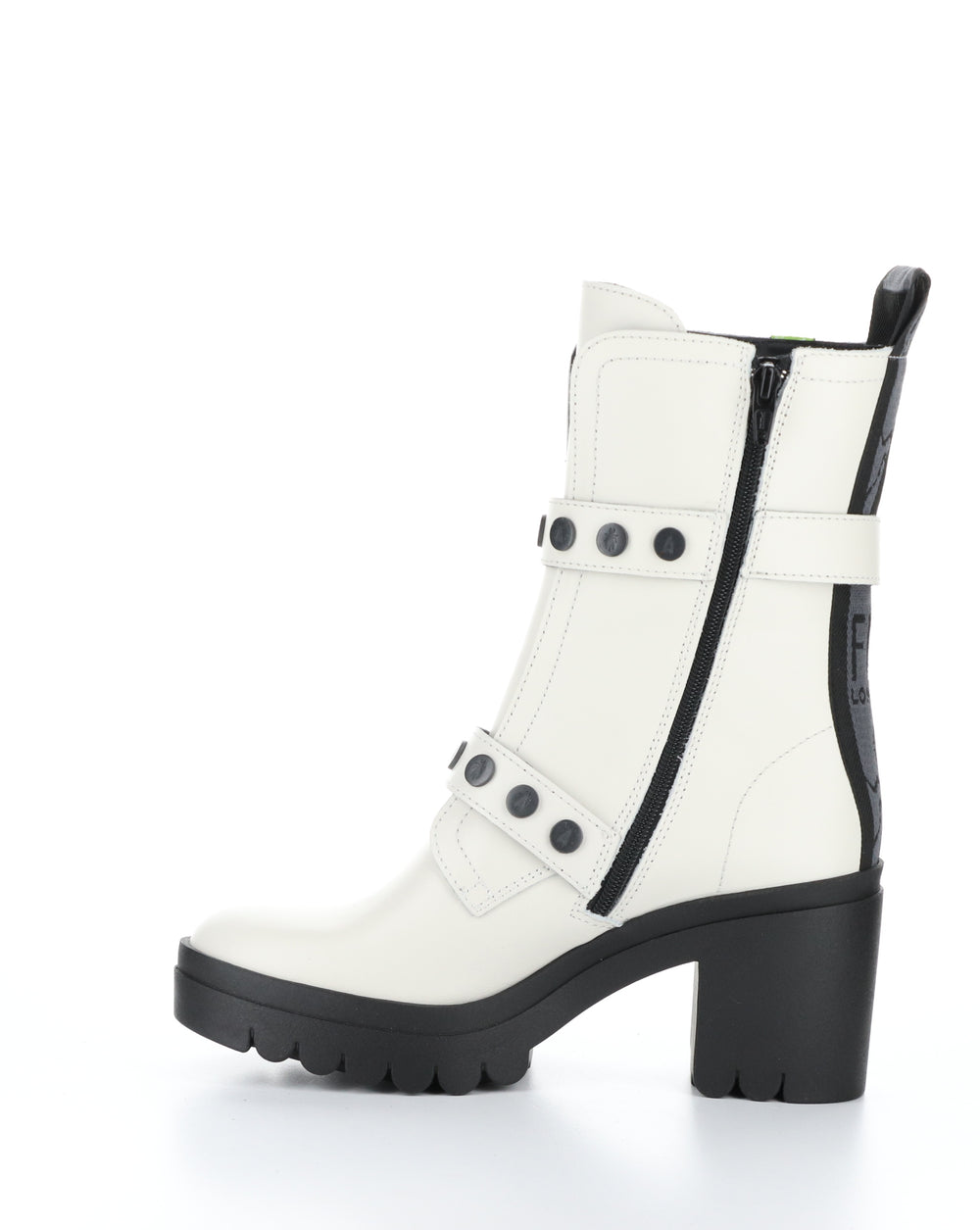 TAMA888FLY 001 OFF WHITE Round Toe Boots