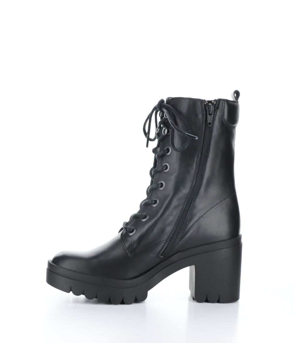 TIEL642FLY 006 BLACK Lace-up Boots