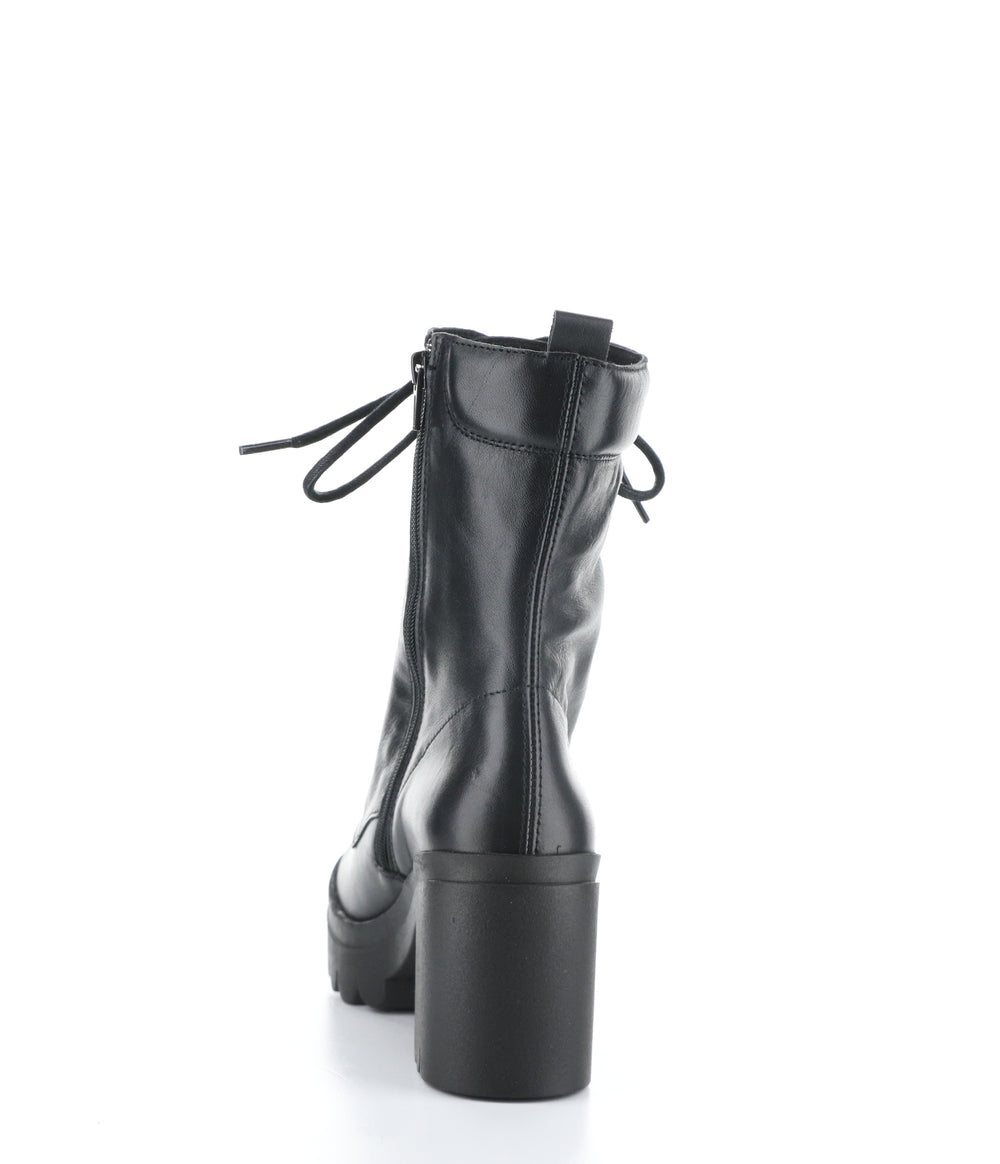TIEL642FLY 006 BLACK Lace-up Boots