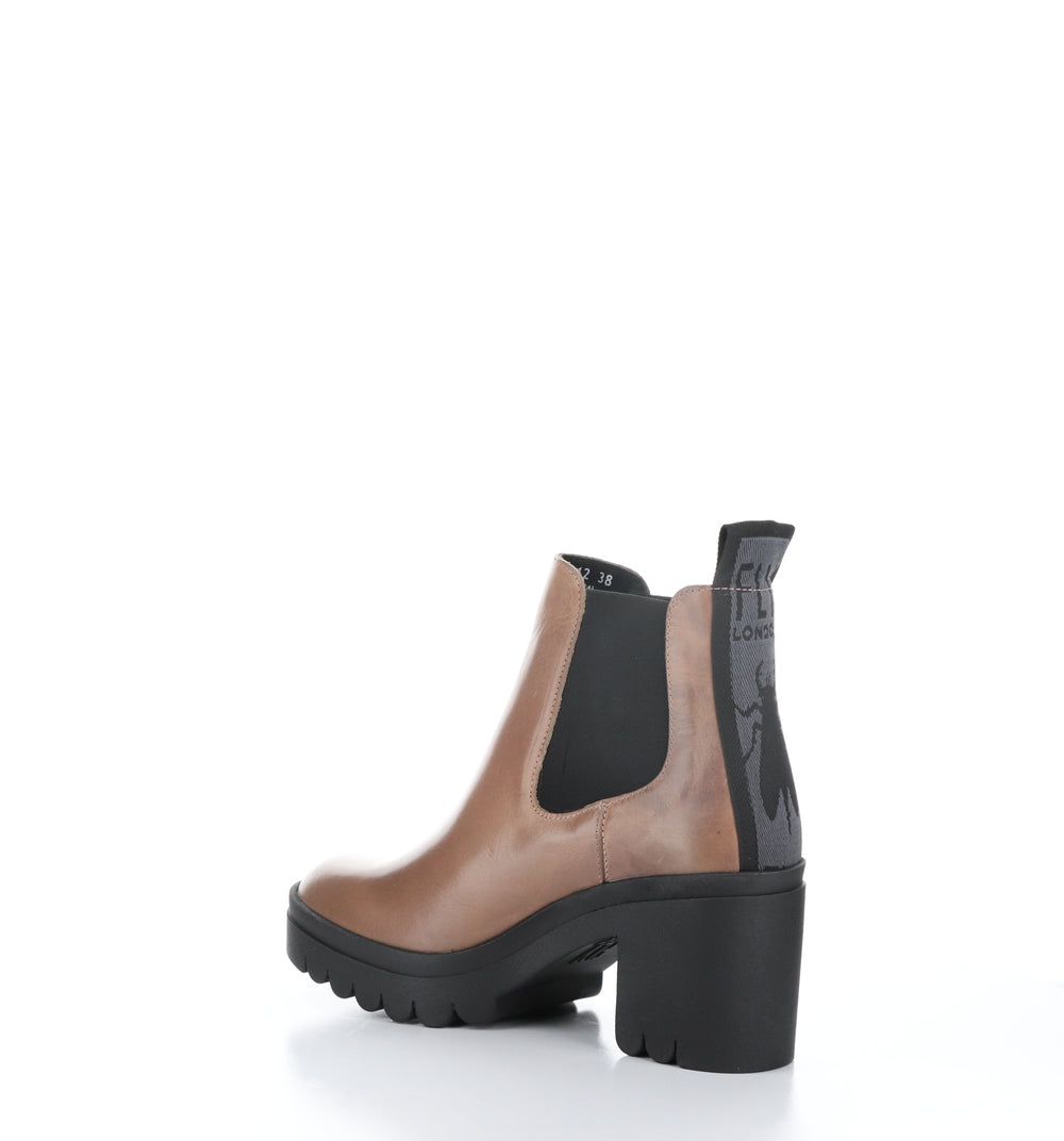 TOPE520FLY Rose Round Toe Ankle Boots|TOPE520FLY Bottines à Bout Rond in Rose