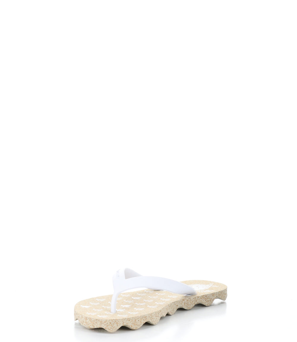 TURTLE112ASP NATURAL/WHITE Round Toe Shoes|TURTLE112ASP Chaussures à Bout Rond in Blanc